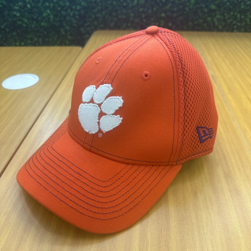 Clemson Tigers Orange New Era Mesh Hat Cap Small Medium Paw Print